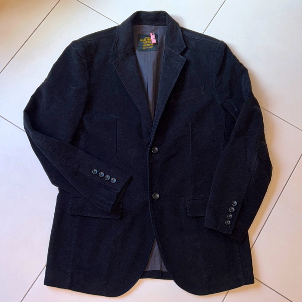 Old Navy Men’s Black Velvet Sport Coat M